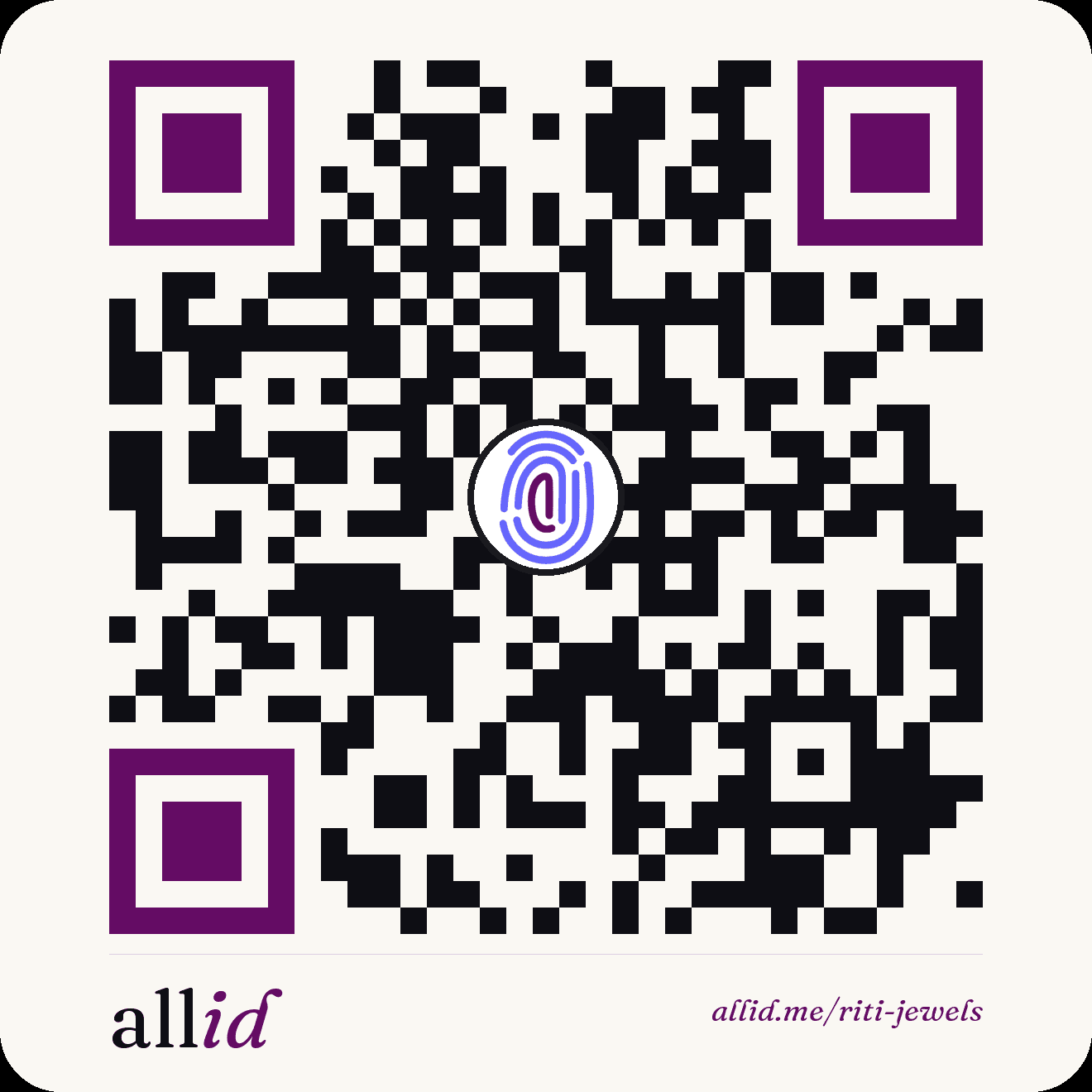 QR code to connect with RITI